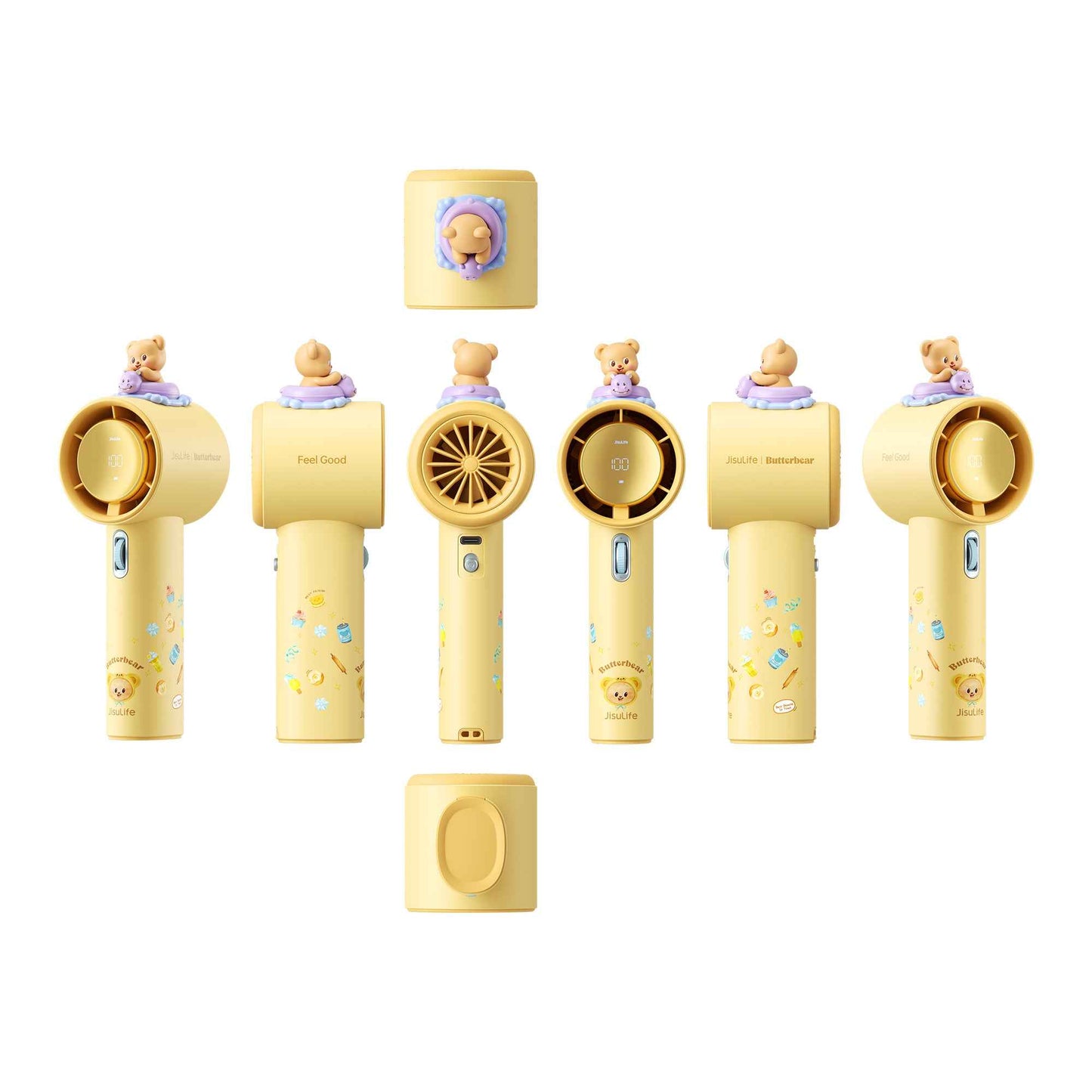 JISULIFE × ButterBear Pro 1 Handheld Fan 5000mAh 100 Wind Levels USB-C Rechargeable Fan