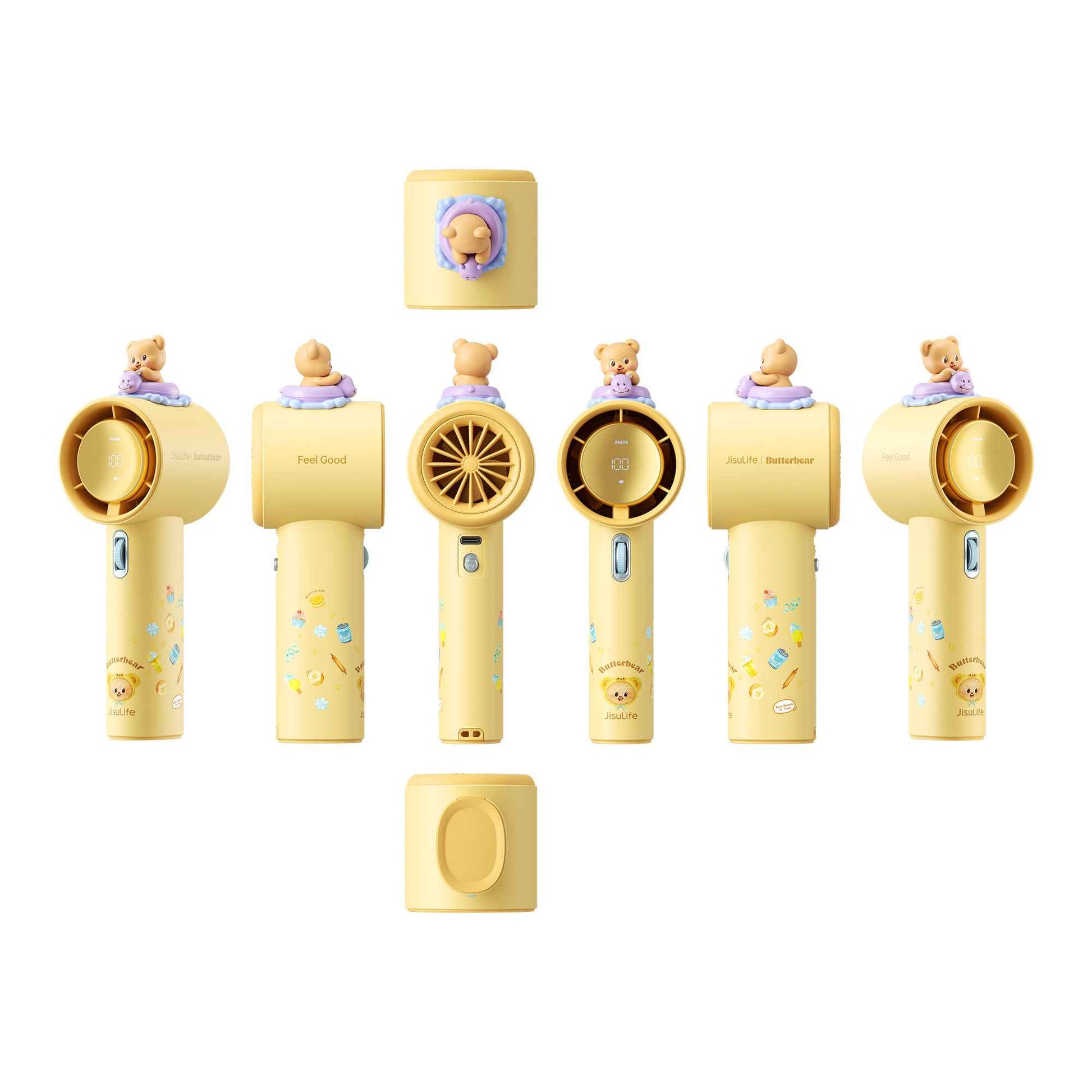 JISULIFE × ButterBear Pro 1 Handheld Fan 5000mAh 100 Wind Levels USB-C Rechargeable Fan
