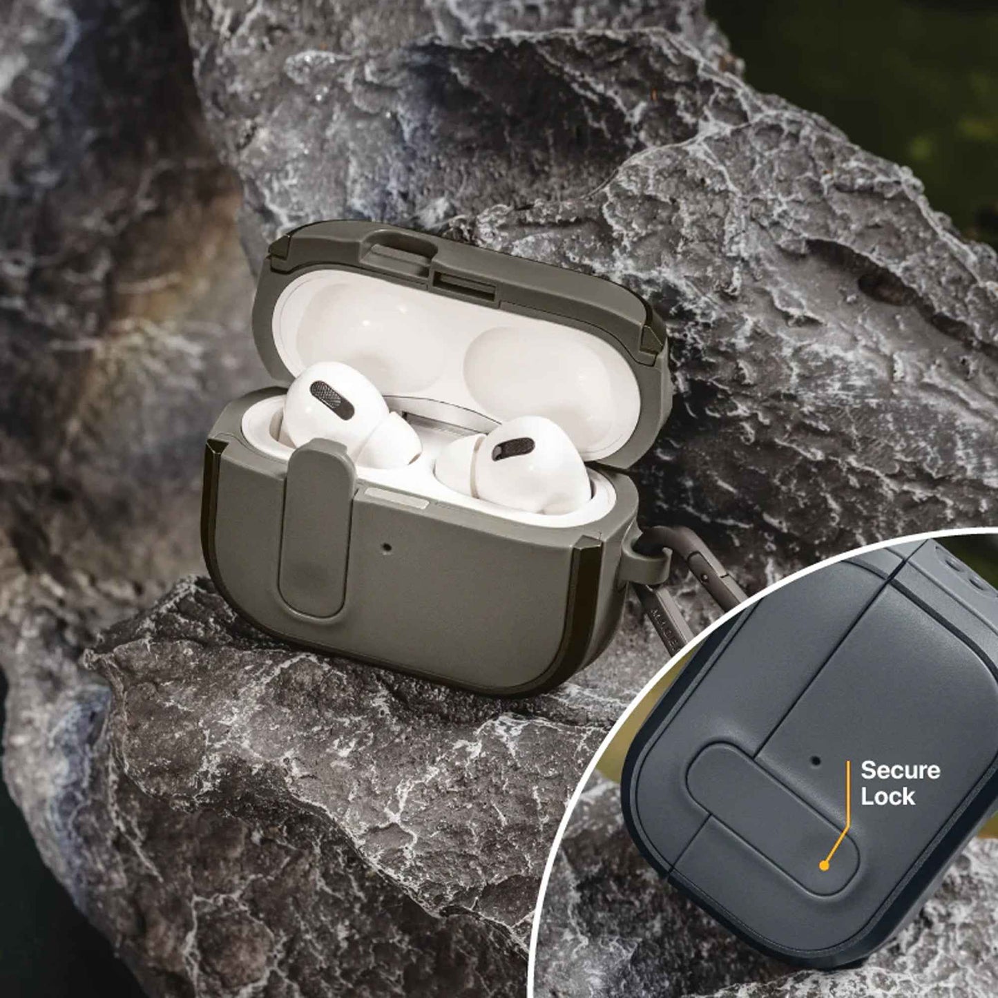 MAGEASY Odyssey with Wrist Strap (Magnetic Closure Case) for AirPods Pro 1 / AirPods Pro 2
