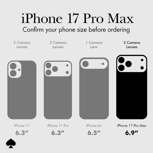 Kate Spade Protective Magsafe Case for iPhone 17 Pro Max / 17 Pro - 12ft Military Grade Drop Protection