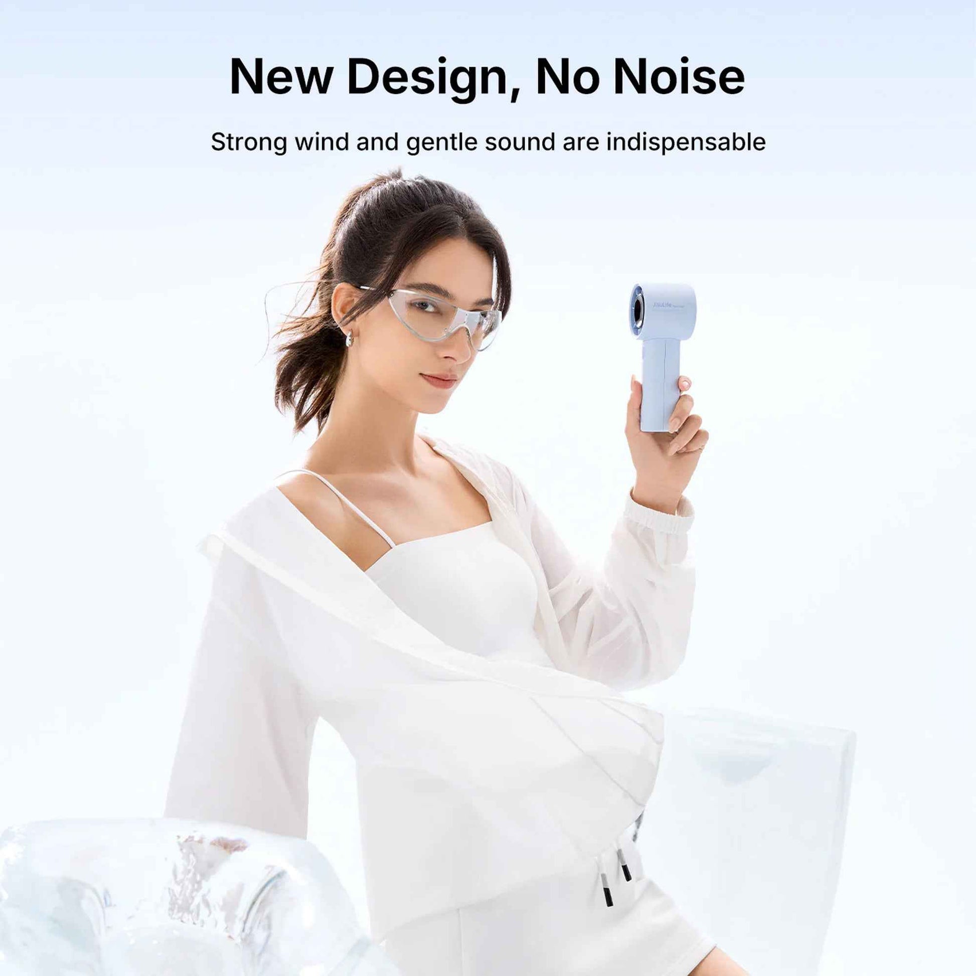 JISULIFE  Life10/Life10S Handheld Fan | 4000/5000mAh | 5 Speeds | 6.0m/s Super Wind