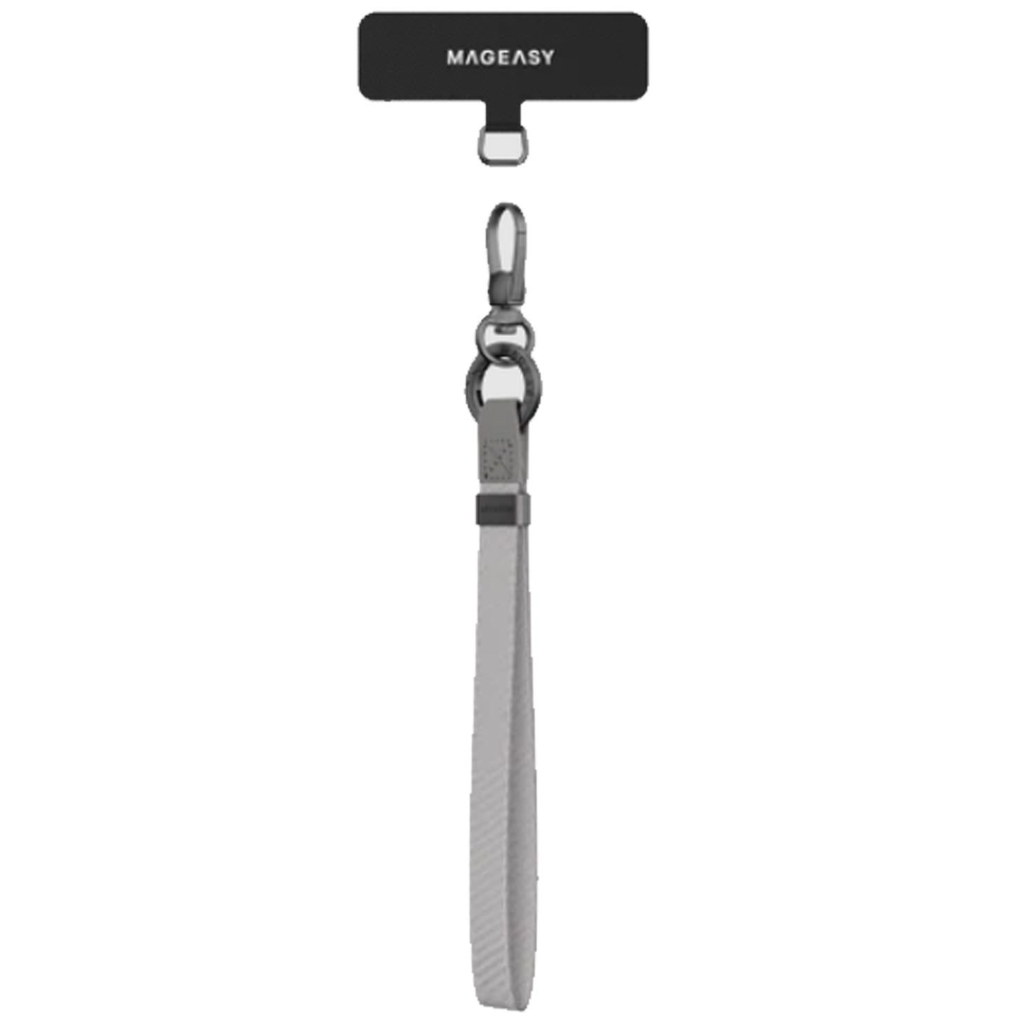 MAGEASY 15mm Wrist Strap + Strap Card with 360° Carabiner.