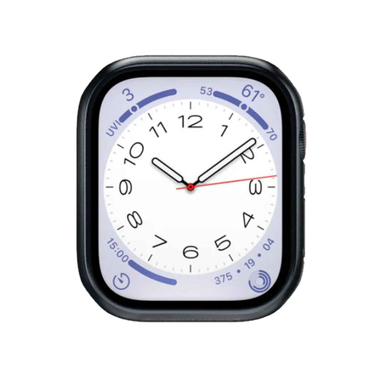 SwitchEasy Hybrid Case for Apple Watch 45mm ( Series 9 / 8 / 7 ) 9H Tempered Glass Case with Build-In Screen Protector