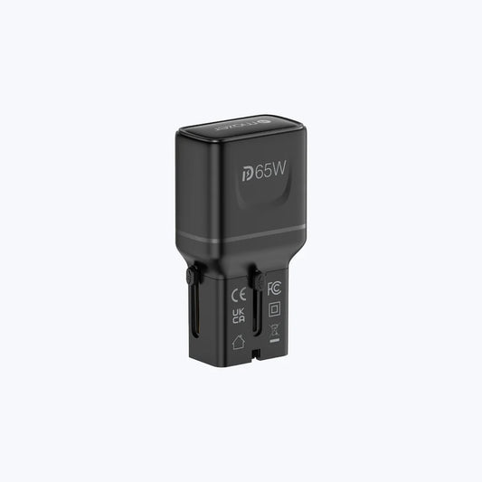 Mazer Infinite Travel Pocket 65W Universal Travel Charger - with 2 x USB-C Ports
