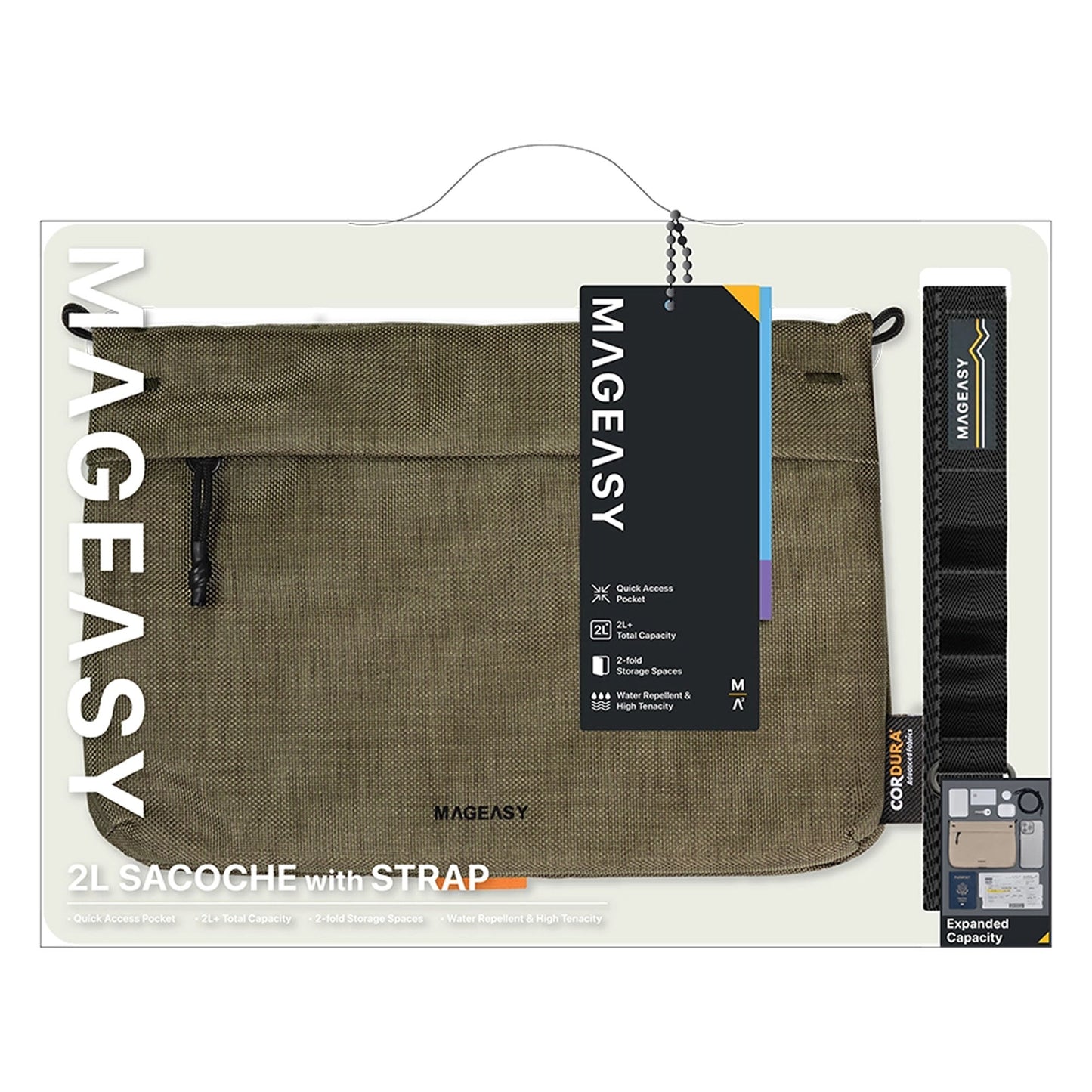 MAGEASY 2L Sacoche Utility Crossbody Bag + Strap Phone Lanyard 20mm - Forexengineer -Malaysia