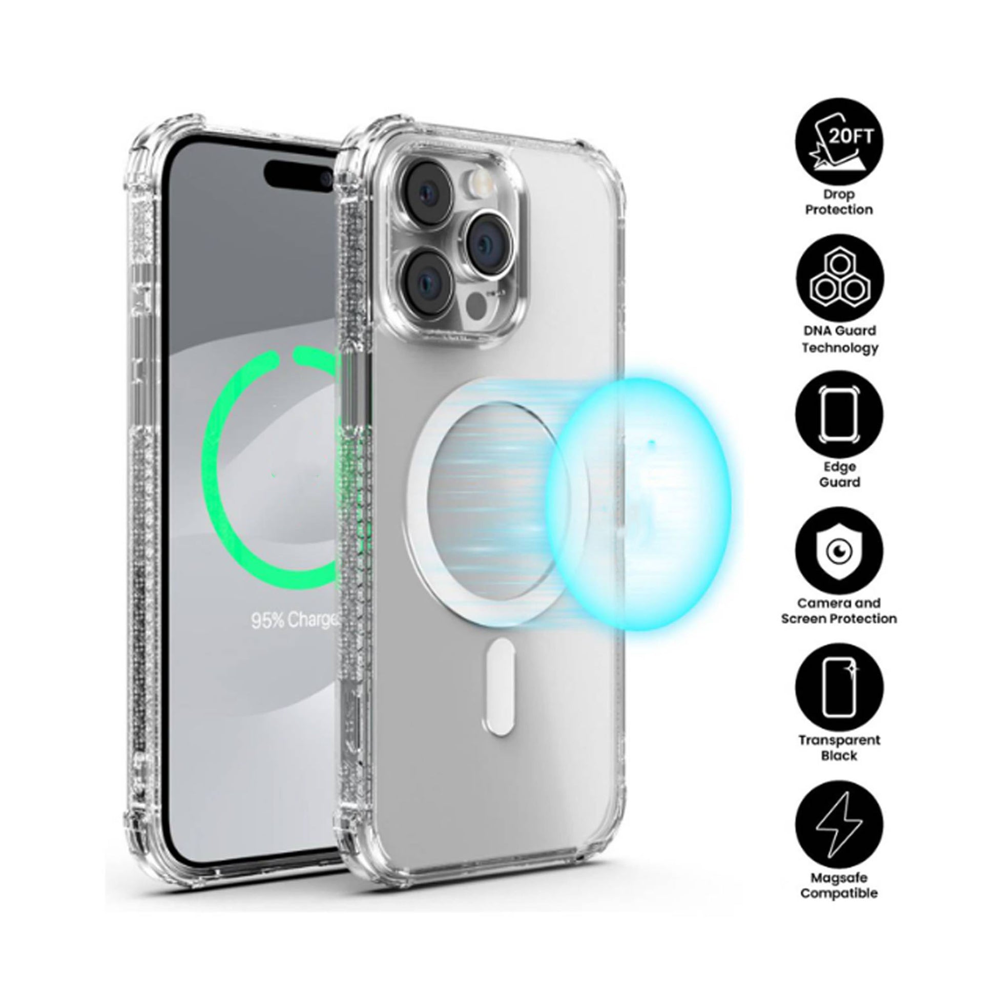 X.One Drop Guard Pro for iPhone 16 Series - Ultra Yellow Resistant and Magsafe Compatible - Forexengineer -Malaysia
