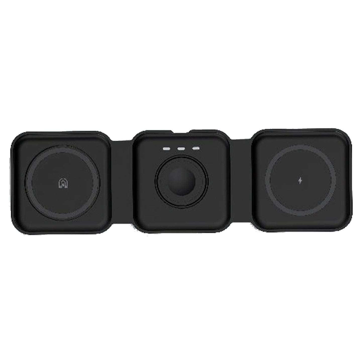 Mazer Mag Trifold 3-in-1 Foldable Wireless Charger - MagSafe and Apple Watch Charge Compatible with adapter 30W GAN - Forexengineer -Malaysia