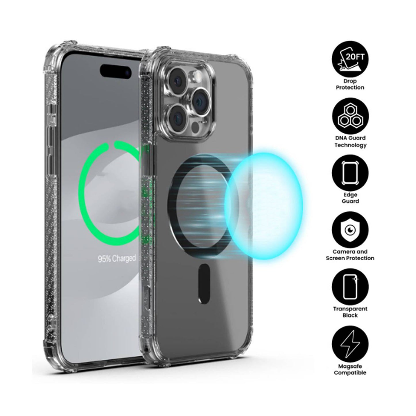X.One Drop Guard Pro for iPhone 16 Series - Ultra Yellow Resistant and Magsafe Compatible - Forexengineer -Malaysia
