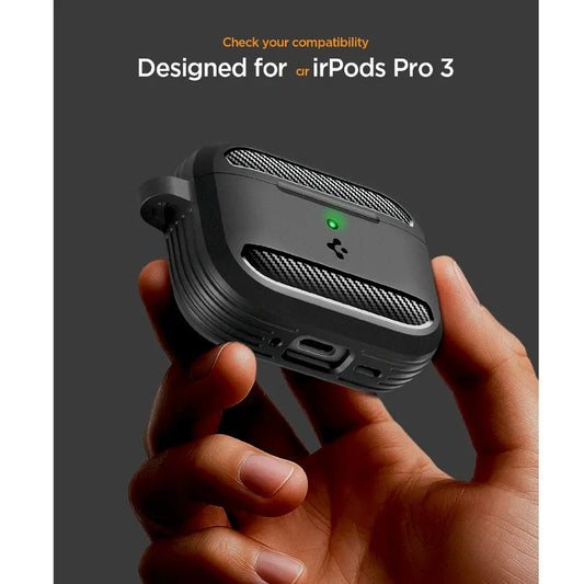 Spigen Rugged Armor for AirPods Pro 3 - Metal Carabiner Included