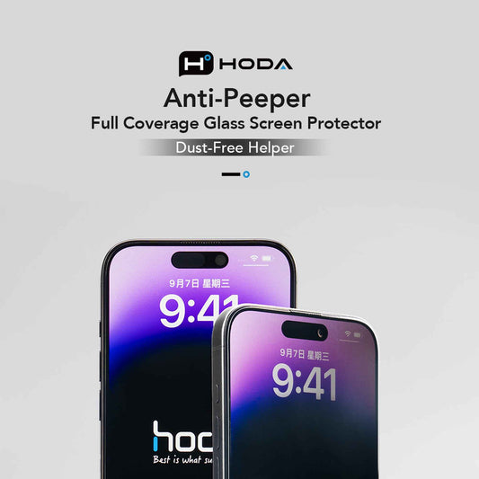 Hoda Anti-Peeper ( Privacy ) Tempered Glass Screen Protector for iPhone 17 Series - Dust-Free Helper Lite Included