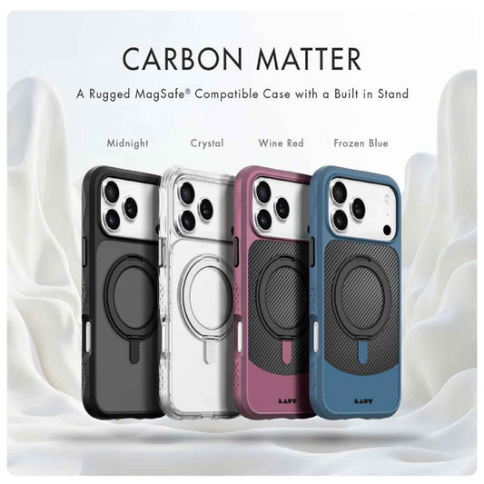 Laut Carbon Matter Magsafe Case for iPhone 17 Series - Build-in 360° MagSpin Ring