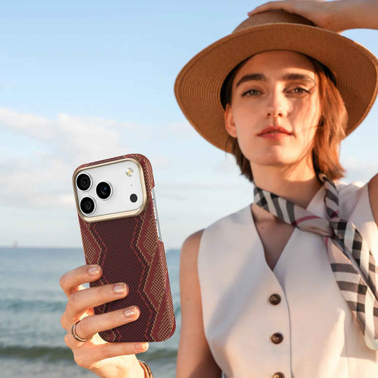 RAPTIC Aramid Fiber Skin-Bionic Magsafe for iPhone 17 Pro Max / 17 Pro - Snake