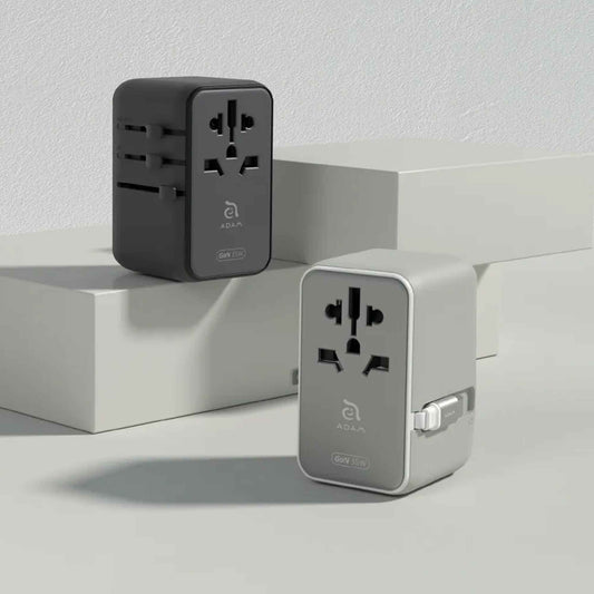 ADAM Elements T35L 35W Universal Travel Adapter with Built-In USB-C Cable