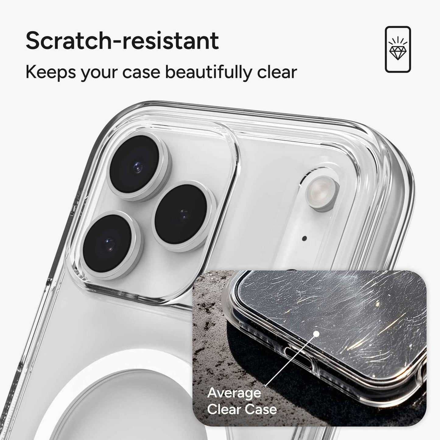 ZAGG Crystal Palace Snap Case with Kickstand and Camera Button for iPhone 17 Pro Max / 17 Pro - Magnetic Case