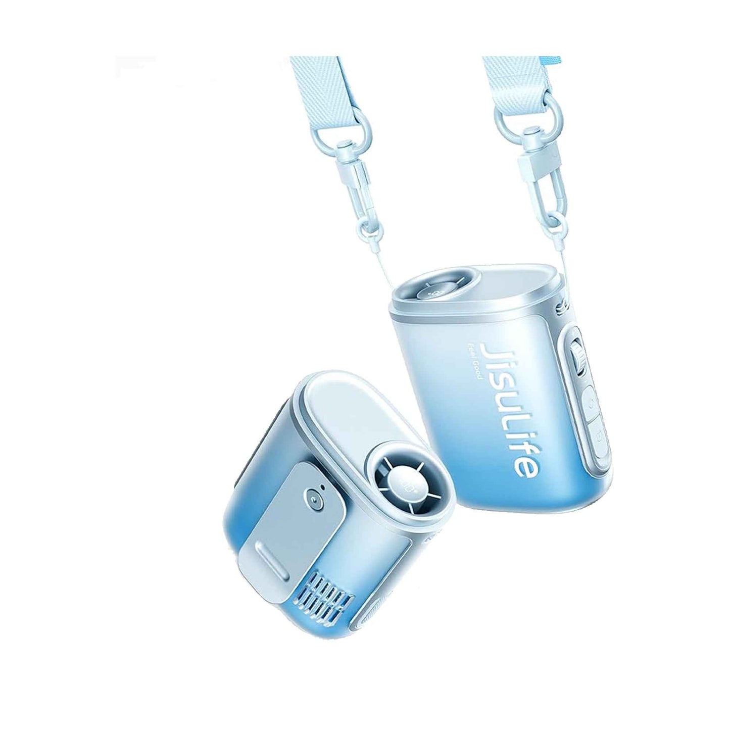 Jisulife Neck Fan Life5 100 Speed 40000RPM Cooling 4500mAh Battery with Lanyard