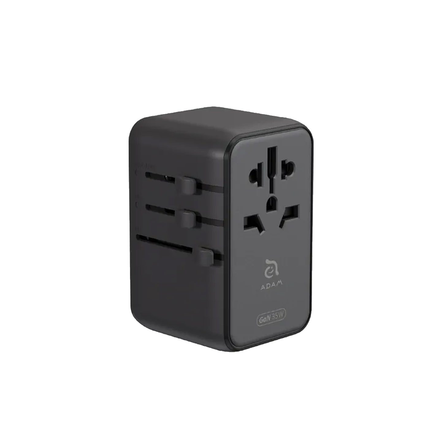 ADAM Elements T35L 35W Universal Travel Adapter with Built-In USB-C Cable