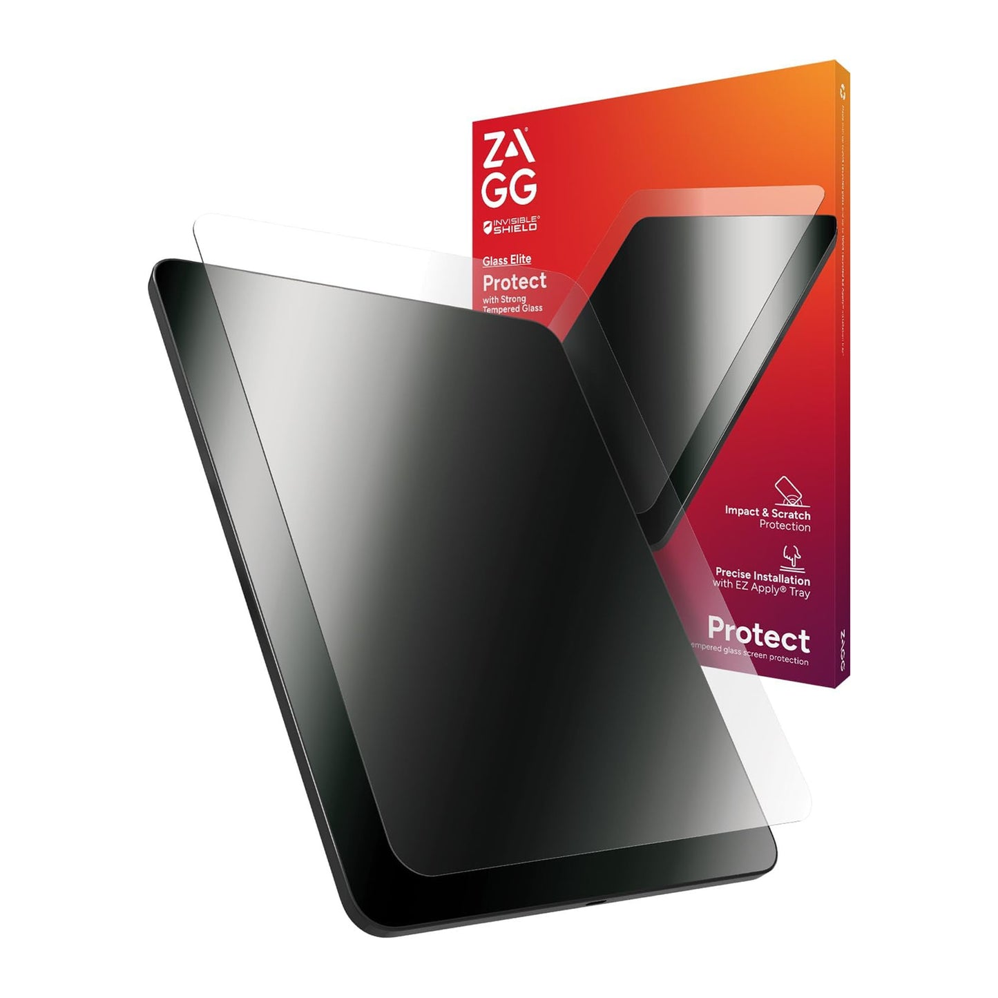 ZAGG Glass Screen Protector for iPad Air 11" / iPad Air 13" ( 2024 ) M4 with EZ Apply Installation Tray - Clear - Forexengineer -Malaysia- 840390312242-840390312235