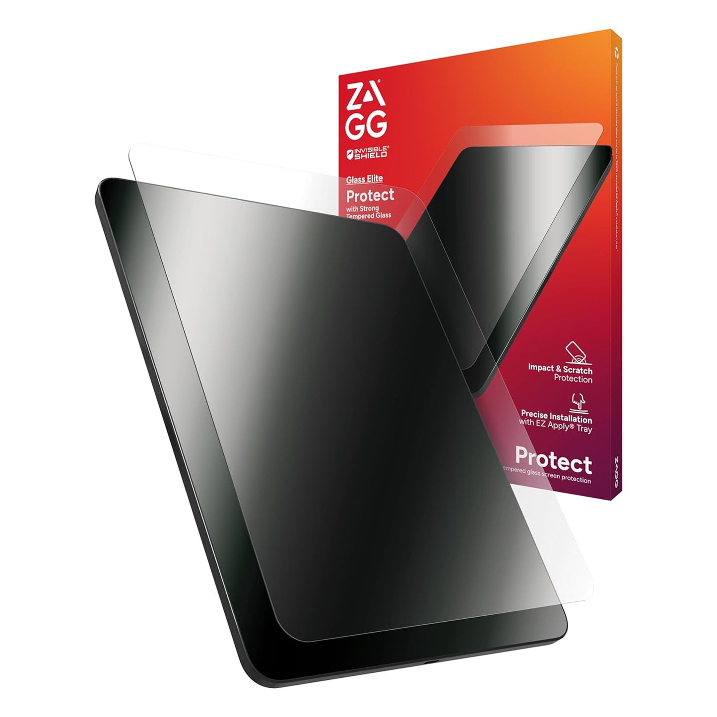 ZAGG Glass Screen Protector for iPad Pro 11" / iPad Pro 13" ( 2024 ) M4 with EZ Apply Installation Tray - Clear - Forexengineer -Malaysia- 840390312266-840390312259