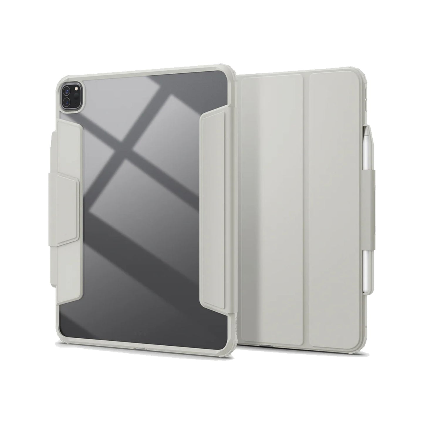 Spigen Airskin Pro Case for iPad Pro 13" / iPad Air 11'' ( 2024 ) M4 - Detachable Front Cover - Gray - Forexengineer -Malaysia- 8809896753388-8809896753487