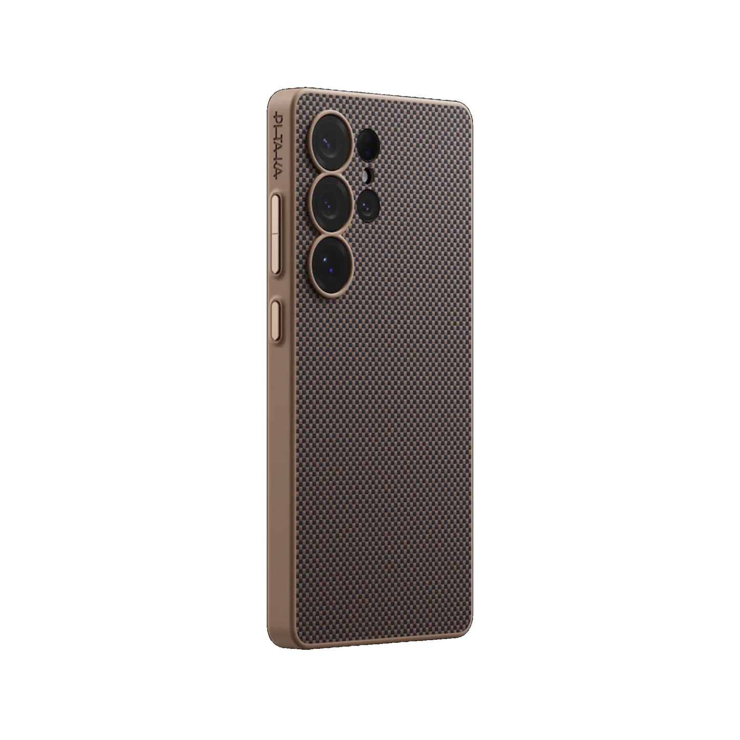 PITAKA PinButton Case Woven Aramid Fiber for Samsung Galaxy S25 Ultra / S24 Ultra - MagSafe Compatible - Forexengineer- 749355415588-749355417438-741654367407- Black / Grey (Plain) / Samsung Galaxy S24 Ultra-Black / Grey (Plain) / Samsung Galaxy S25 Ultra-Black / Gold / Samsung Galaxy S25 Ultra