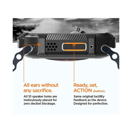 Spigen Rugged Armor for Apple Watch Ultra 2 / Ultra 49mm - Shock Absorbent Layer - Matte Black - Forexengineer -Malaysia- 8809811868753