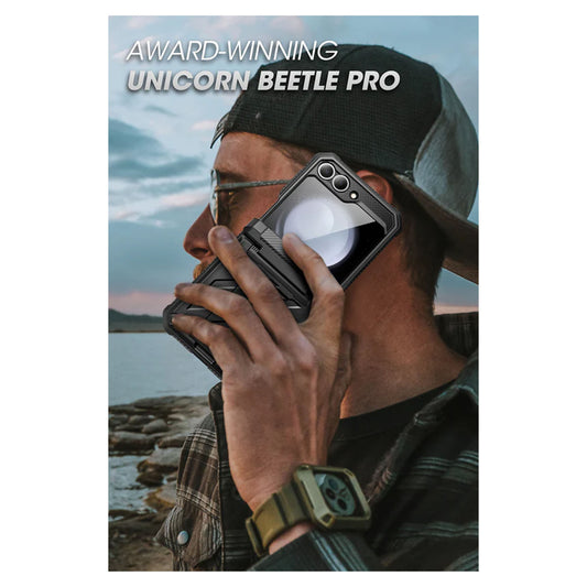 Supcase Unicorn Beetle Pro for Samsung Galaxy Z Flip 6 - With Built-in Screen Protector and Multi-Angle Kickstand - Forexengineer -Malaysia- 843439147140-843439147157-843439147164-843439147171-843439147188