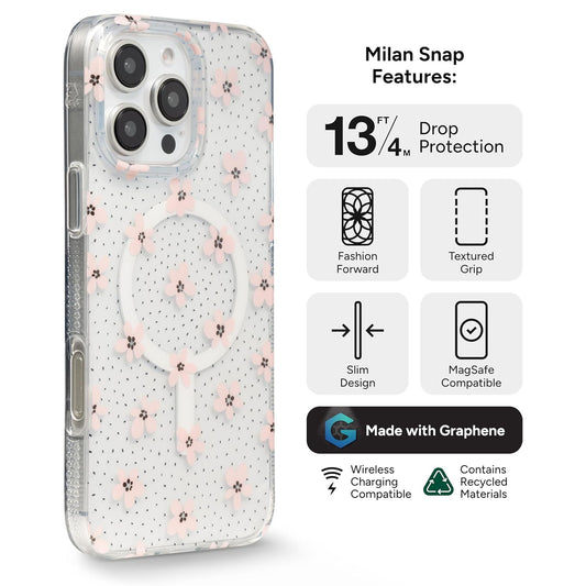 ZAGG Milan Snap Case for iPhone 16 Pro Max - 4 meters Drop Protection and Magsafe Compatible - Forexengineer -Malaysia