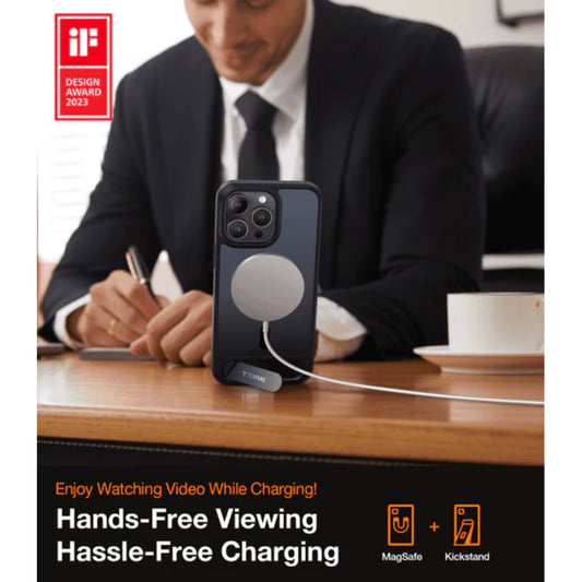 TORRAS UPRO Pstand Magsafe Case for iPhone 15 Series with Build-in Stand - Forexengineer -Malaysia- 6938075676728-6938075676711-6938075676766-6938075676759