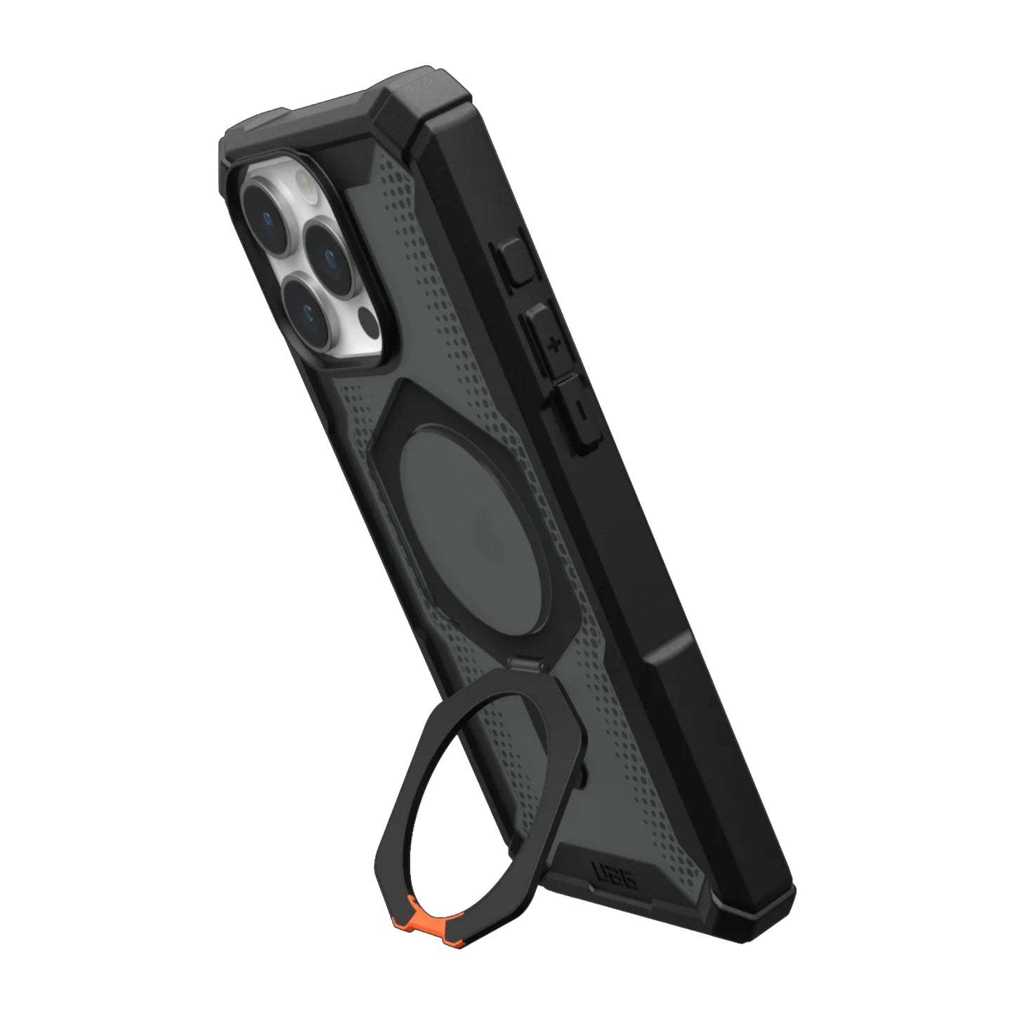 UAG Plasma XTE for iPhone 15 Series - MagSafe Compatible with Kickstand -  Black/Orange