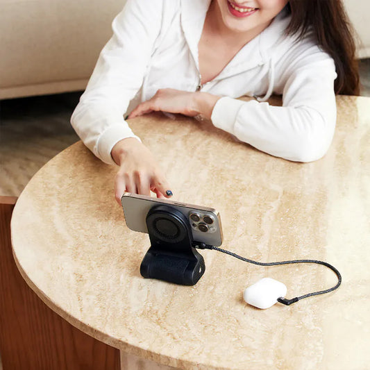 ADAM Elements SELFIE SHOT Magnetic Hand Grip with Power Bank 5000mAh - Wrist Strap and Magnetic Ring Included