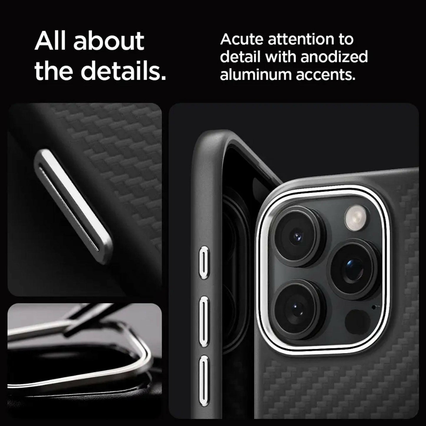 Spigen Enzo Aramid MagFit for iPhone 16 Series - MagSafe Compatible - Forexengineer -Malaysia- 8809971233576-8809971233644-8809971229531-8809971230636