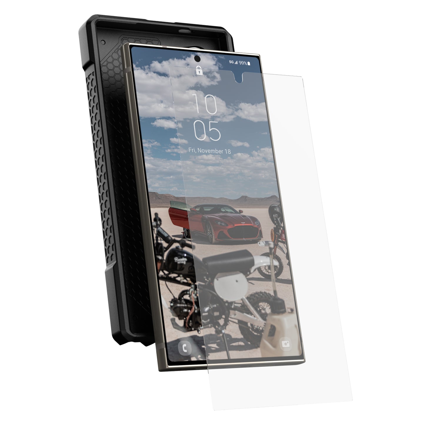 UAG Flex Shield Plus / Glass Shield Plus for Samsung Galaxy S24 Series -  Ultrasonic fingerprint sensor friendly