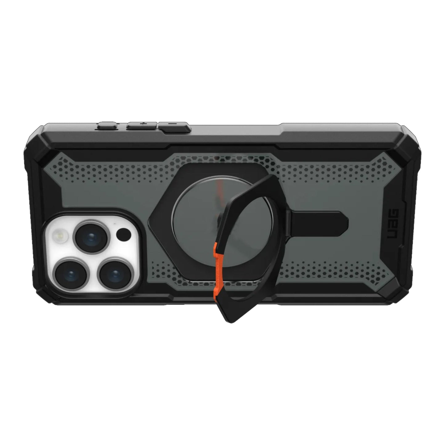 UAG Plasma XTE for iPhone 15 Series - MagSafe Compatible with Kickstand -  Black/Orange