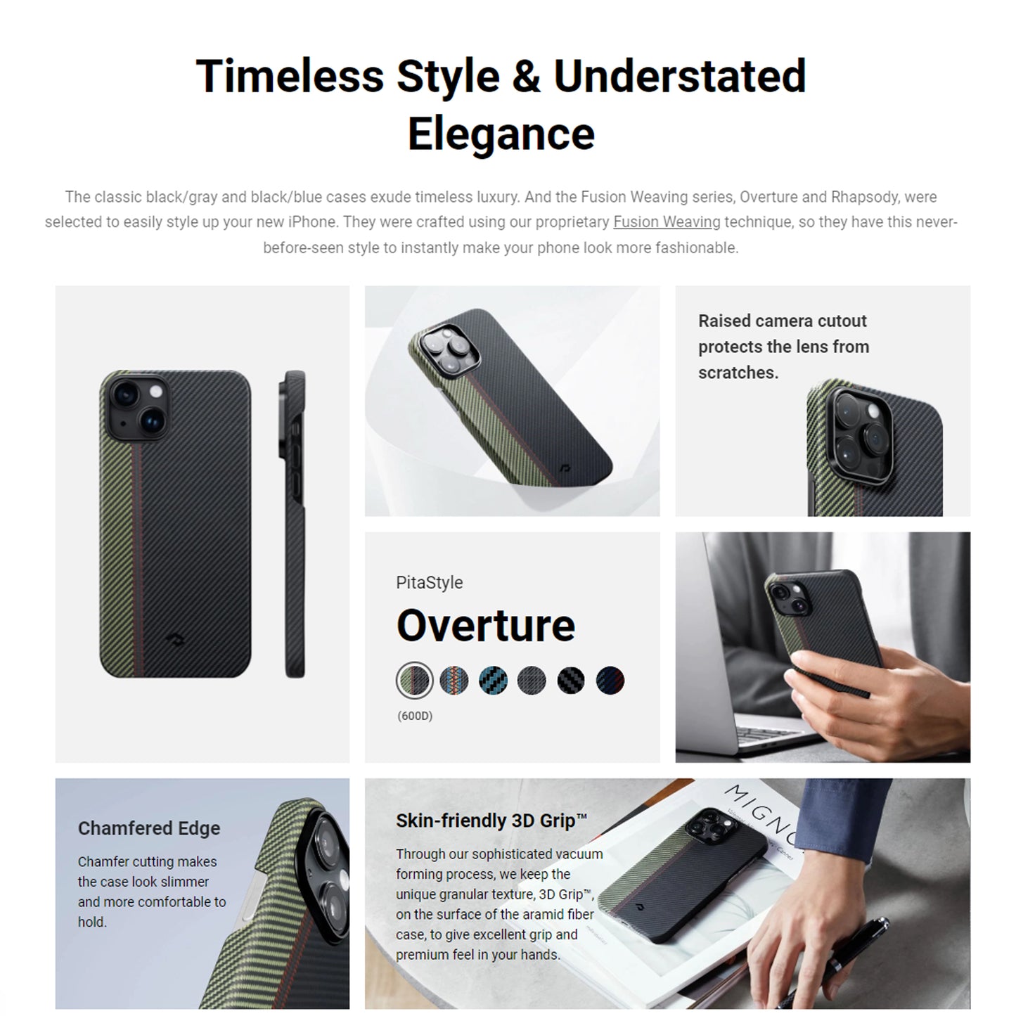 PITAKA MagEZ Case 3 for iPhone 14 Series - Magsafe Compatible