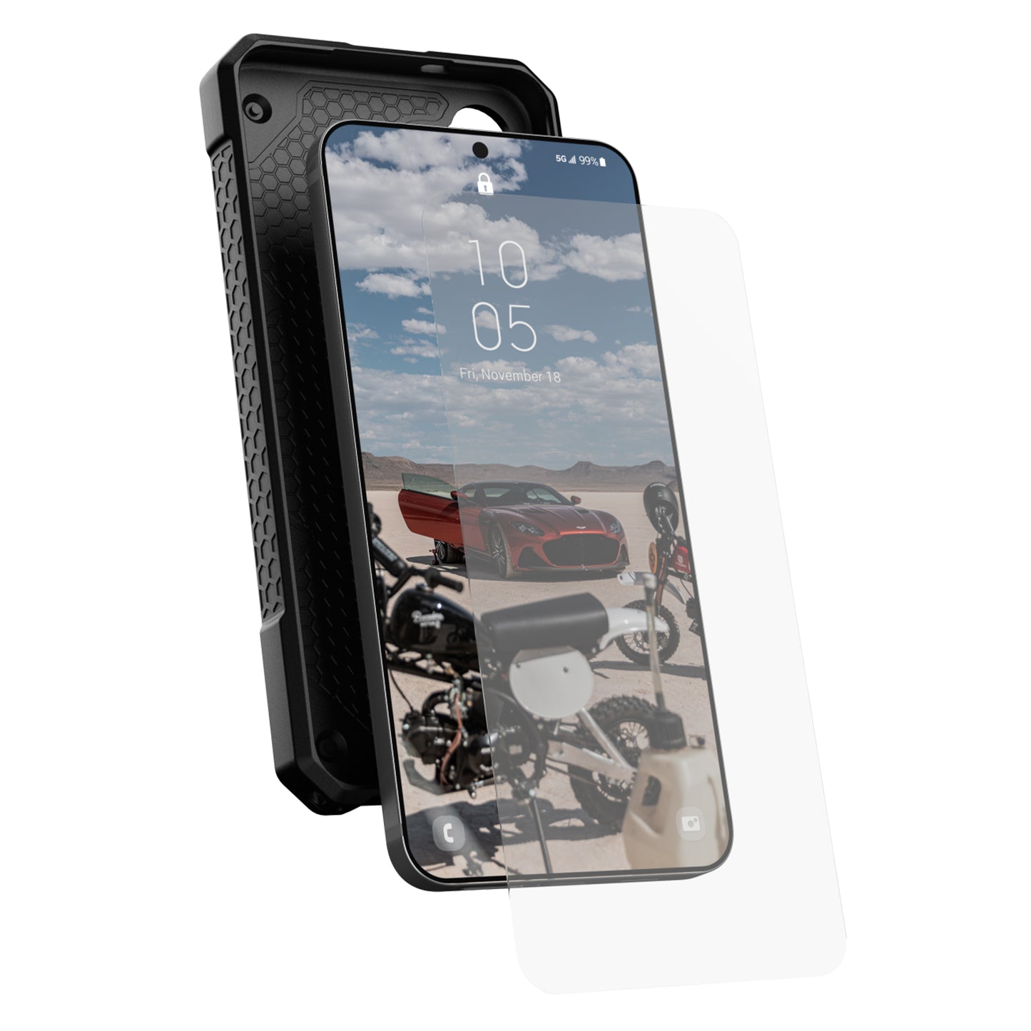 UAG Flex Shield Plus / Glass Shield Plus for Samsung Galaxy S24 Series -  Ultrasonic fingerprint sensor friendly