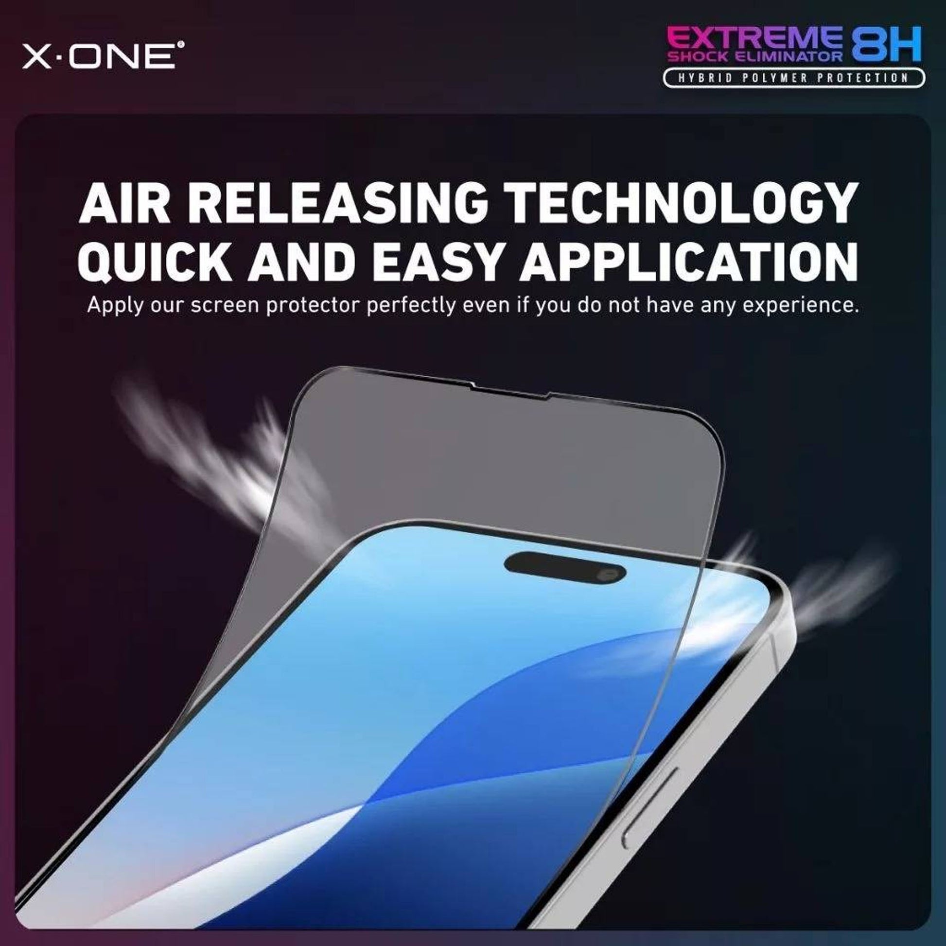 X.One Extreme Shock Eliminator 8H (5th Generation) for iPhone 16 Series - Clear HD - Forexengineer -Malaysia