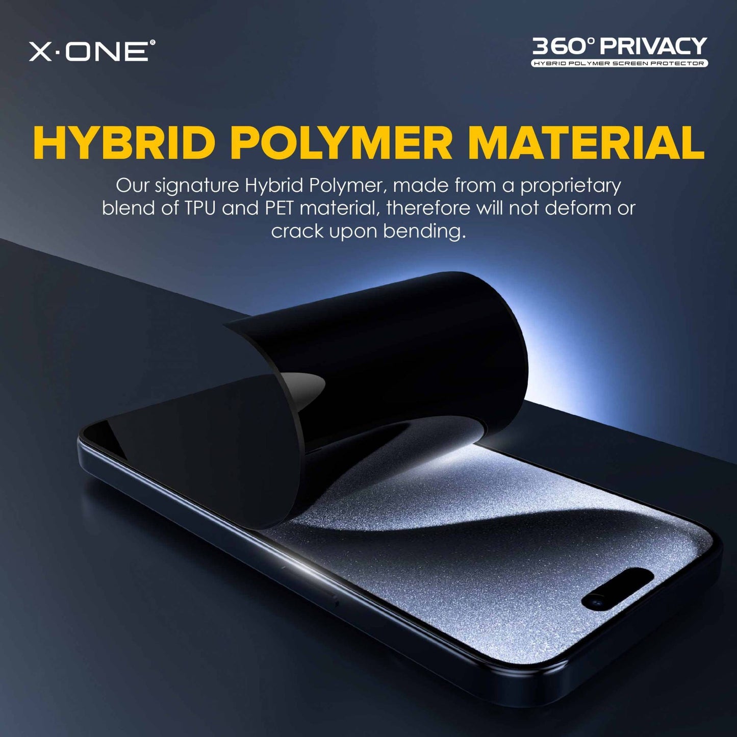 X.One 360° Anti Peeping Privacy Matte Screen Protector  for iPhone 15 / 14 / 13 / 12 Series