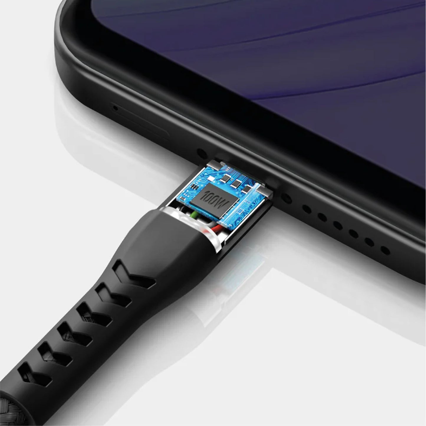 Energea NyloFlex USB-A to USB-C 5A High Speed Universal Cable 1.5M - Black - Forexengineer -Malaysia- 6957879424205