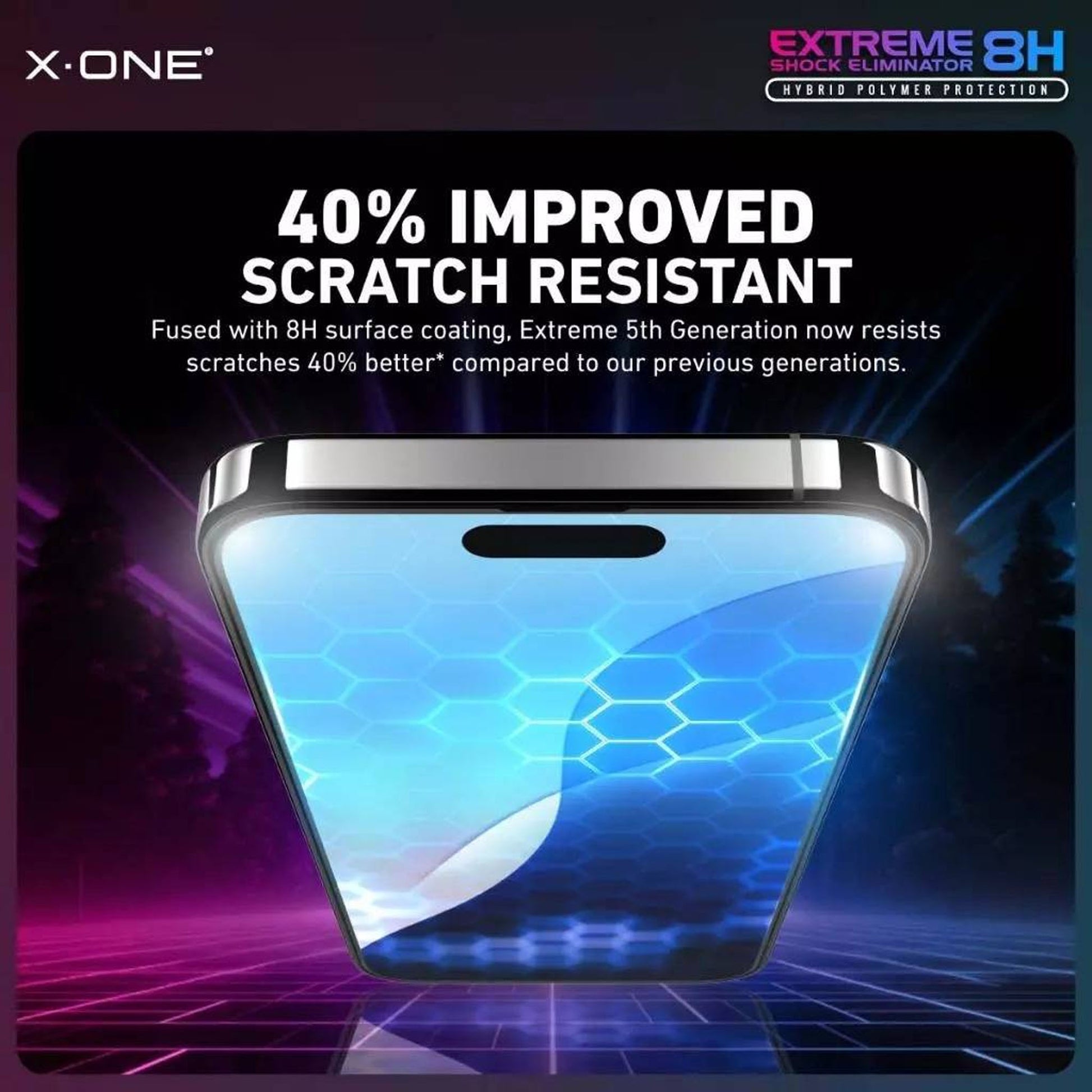 X.One Extreme Shock Eliminator 8H (5th Generation) for iPhone 16 Series - Clear HD - Forexengineer -Malaysia