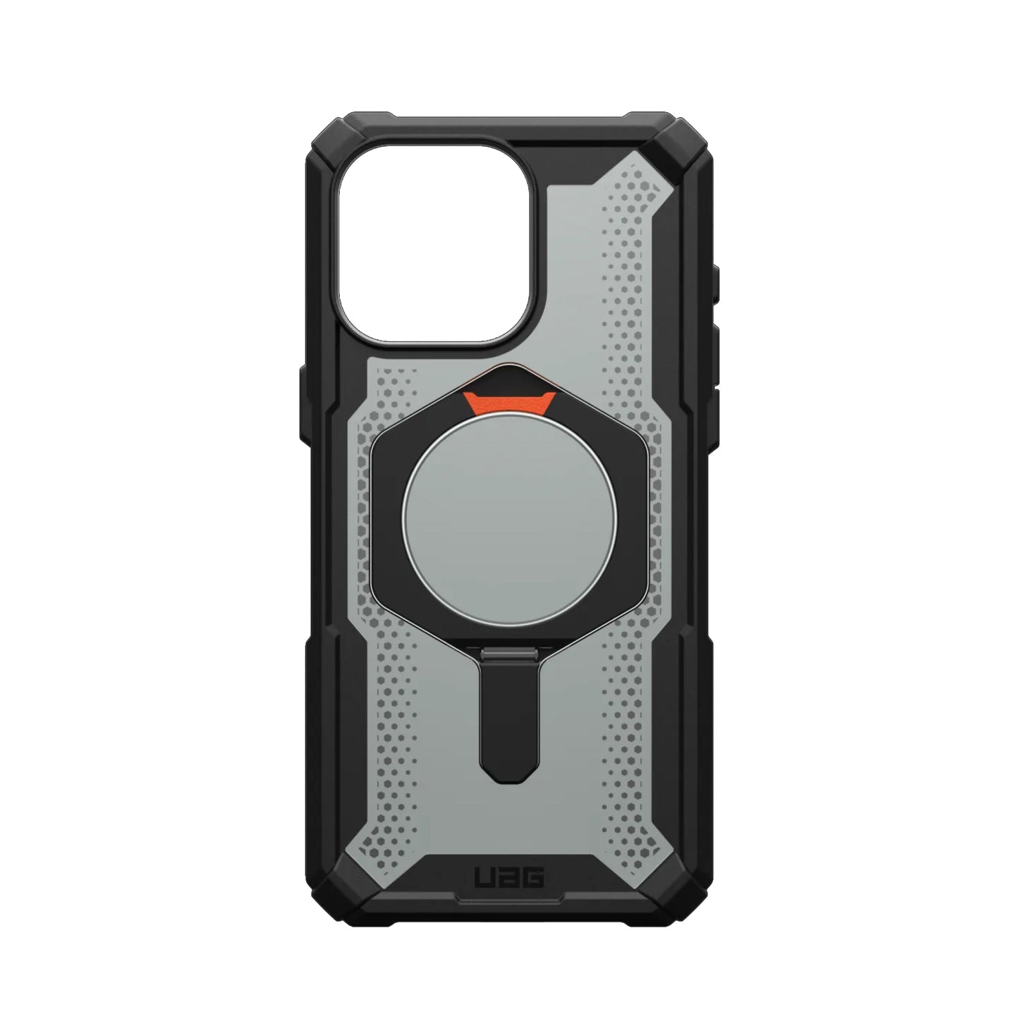 UAG Plasma XTE for iPhone 15 Series - MagSafe Compatible with Kickstand -  Black/Orange