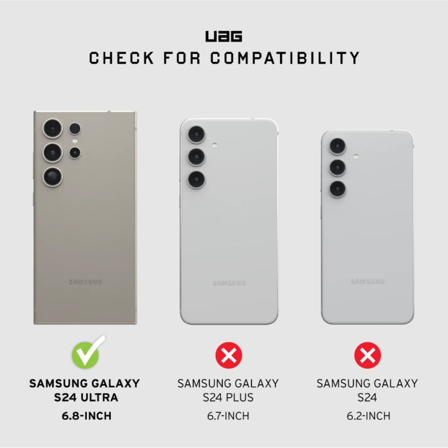 UAG Pathfinder for Samsung Galaxy S24 Ultra - WITHOUT Built-in Magnetic Module - Black - Forexengineer -Malaysia- 840283912535