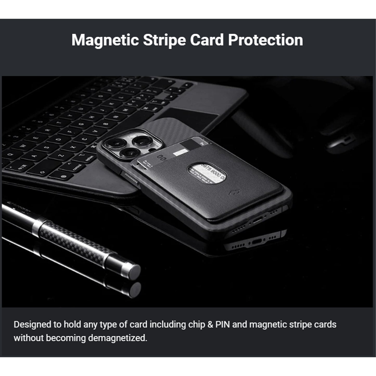 PITAKA MagEZ Card Sleeve 3.0 - Magsafe Compatible