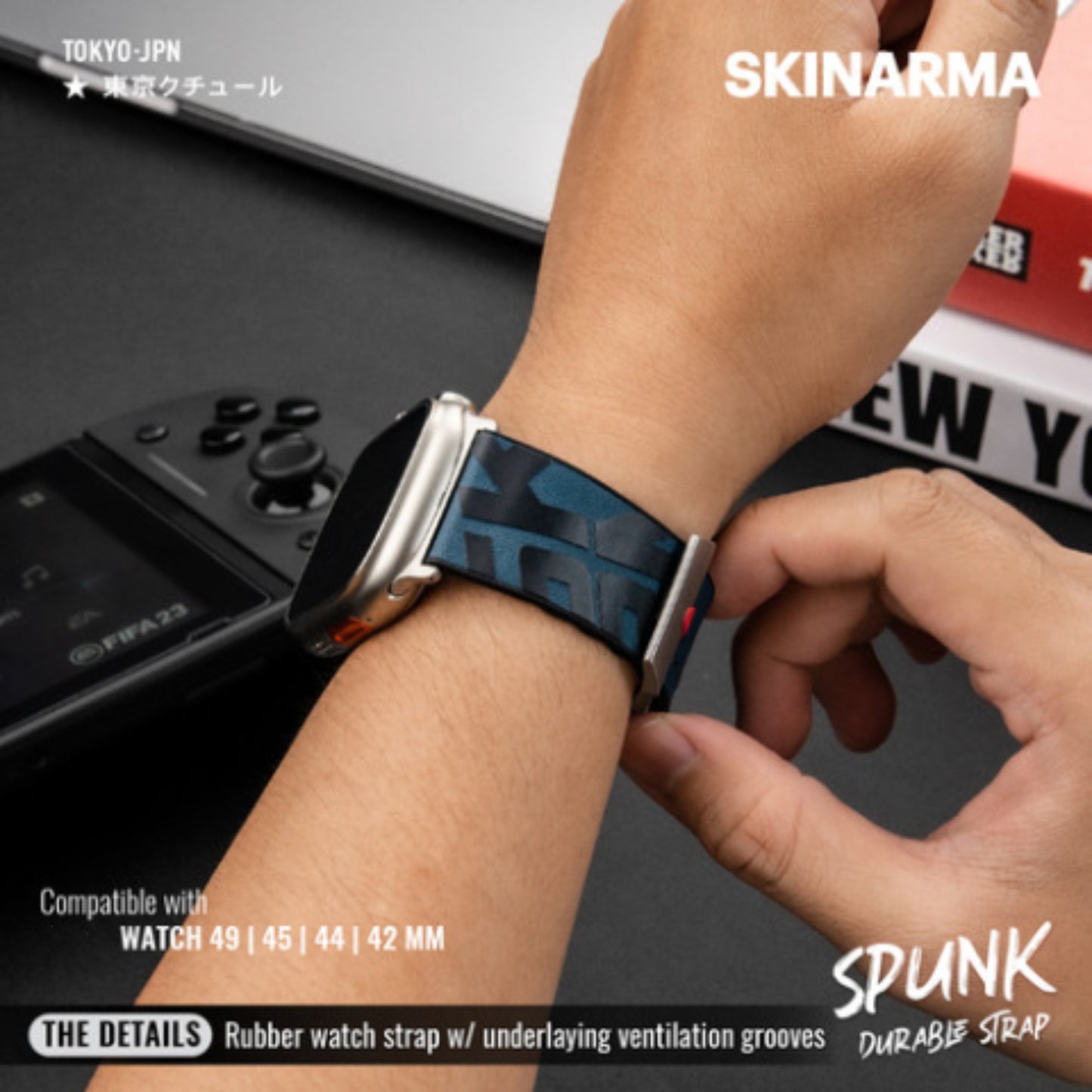 SKINARMA Spunk Strap for Apple Watch 49mm / 45mm / 44mm / 42mm