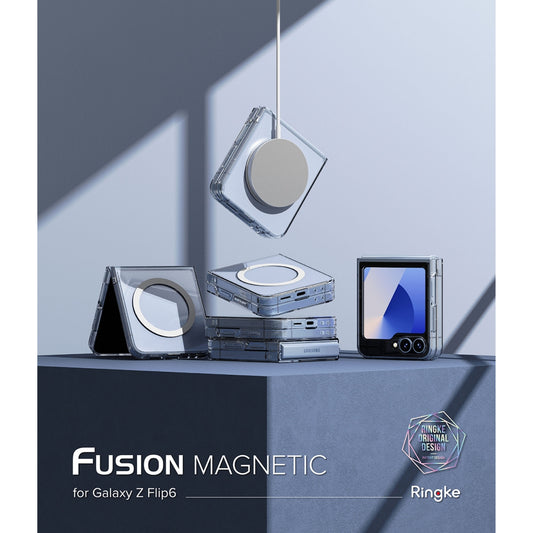 Ringke Fusion Magnetic for Samsung Galaxy Z Flip 6 - MagSafe Compatible - Clear - Forexengineer -Malaysia- 8809961787034