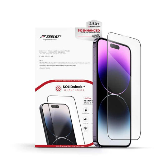 ZEELOT SOLIDsleek Tempered Glass Screen Protector for iPhone 15 Series - Retina Clear - Forexengineer -Malaysia- 4891011517542-4891011517535-4891011517528-4891011517511