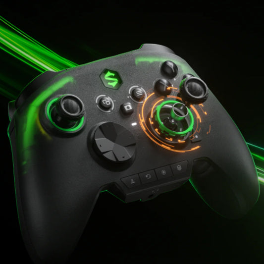 Black Shark Green Ghost Gamepad 1000Hz Polling Rate with RGB Light Joystick - Forexengineer -Malaysia- 6975498360322