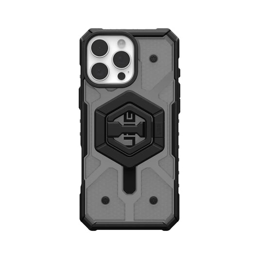 UAG Pathfinder Clear MagSafe Bundle - Ash Case + Black Ring Stand for iPhone 16 Pro Max - Forexengineer -Malaysia
