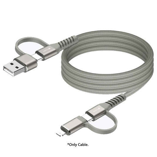 Mazer Infinite LINK Cobra 4-in-1 USB-C / USB-A / Lightning Magnetic Cable 1M / 2M