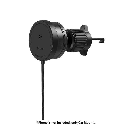Mazer MagTap Pro Air Vent - Magnetic Air Vent Car Mount with Qi2 15W Charging