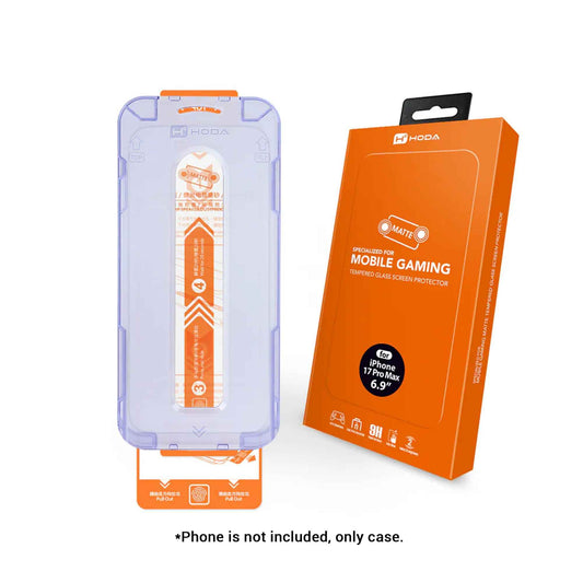 Hoda Anti-Glare ( Matte ) Glass Screen Protector for iPhone 17 Series / 16 Pro with Dust-Free Helper Lite